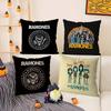 Rock R-Ramones Pillow Case Office Sofa Dorm Chair Back Short Plush Double-Sided Printing Home Cushion Cover