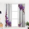 Fialová orchidej Okenní závěs do obývacího pokoje Ložnice Domácí dekorace Kuchyně Na okenní závěsy
