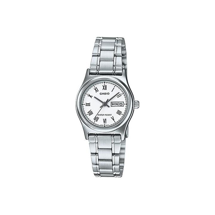 CASIO Women s Standard Series 25mm Silver Watch LTP-V006D-7B LTP-V006D-7B White Dial