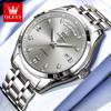 OLEVS Men's Watches Automatic Mechanical Business Wristwatch Waterproof Stainless Steel Strap Wristwatch Man Week