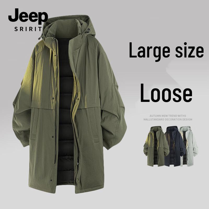 

JEEP SPIRIT Men s Mid-Length Padded Winter Jacket 5XL