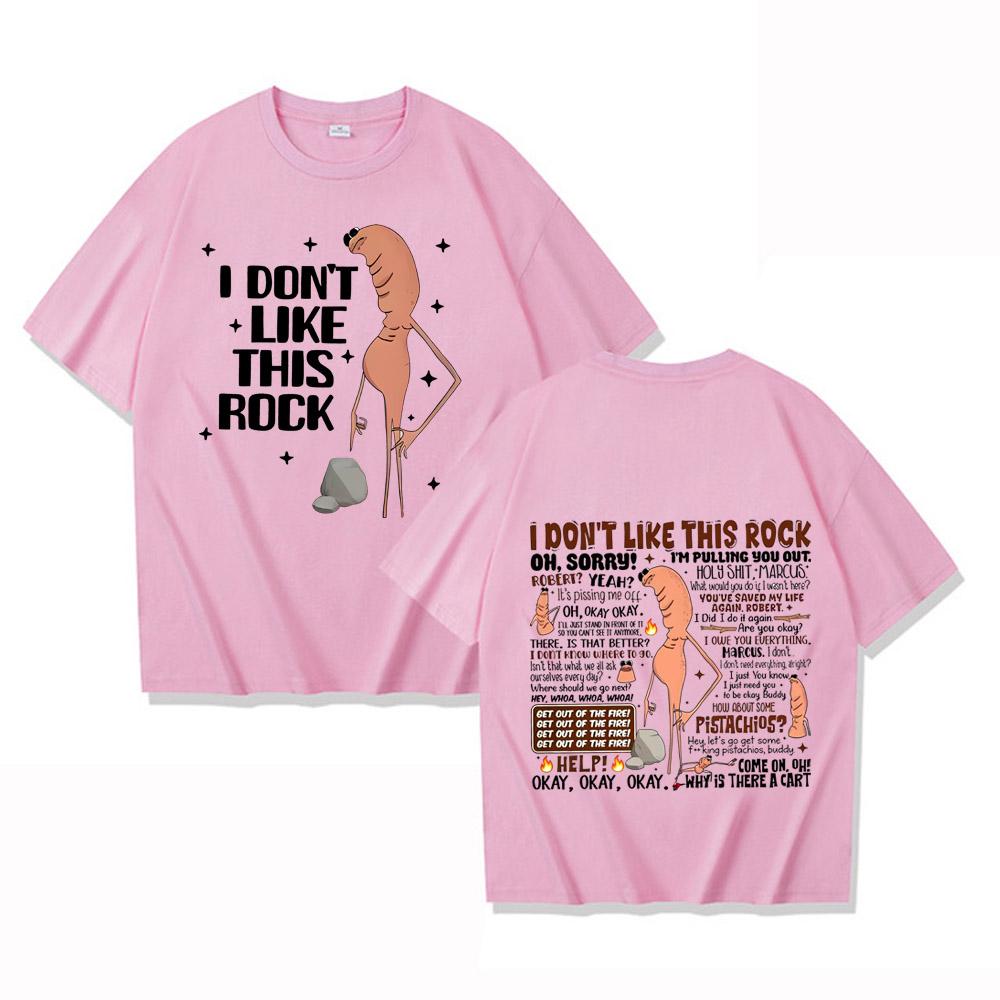 Ich mag diese Rock T-Shirts nicht Lustiges Marcus der Wurm Meme T-Shirt Herren Damen Mode High Street Hohe Qualität Baumwoll T-Shirts