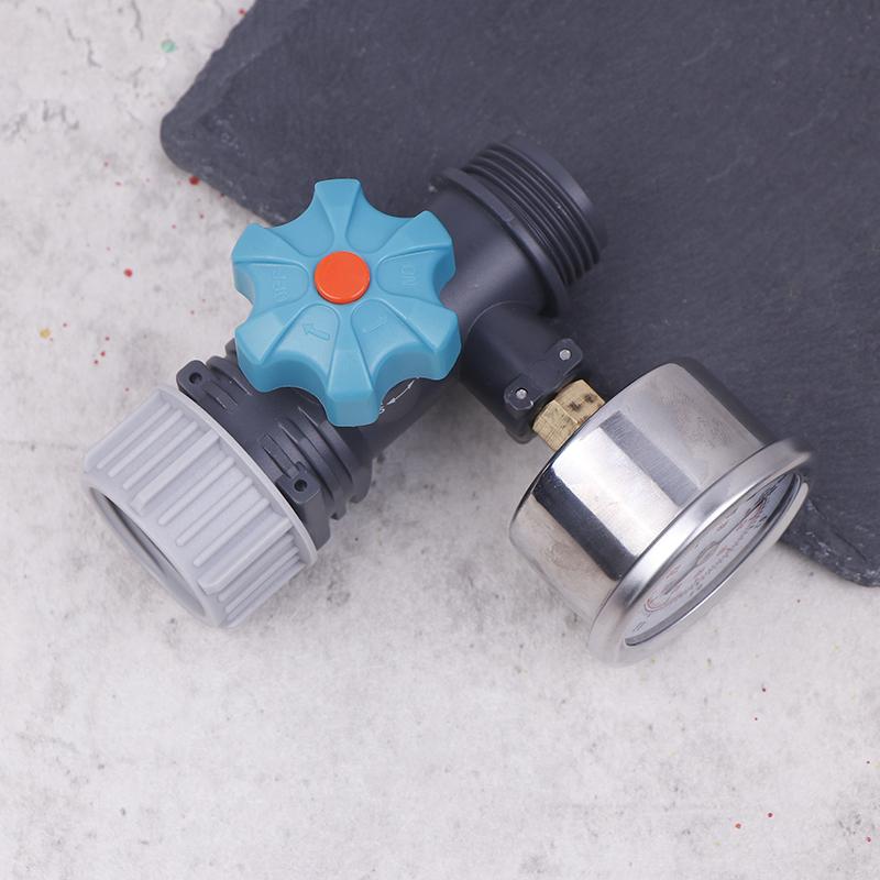 Druckregler G3/4'' Einstellbares Wasserdruckregelventil mit Manometer Gewächshausgarten-Bewässerungsregler
