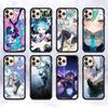 Popular Singer M-MikuS Cute Phone Case Wireless Charging PC+TPU For iPhone 11 12 13 14 15 16 17 Pro Max Plus Case