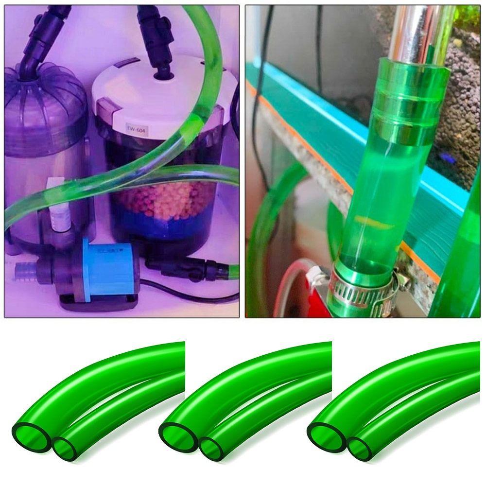 Green Fish Tank Pipe Flexible Tube Water Pump Hose PE Outlet Pipe Aquarium Hose  Drain