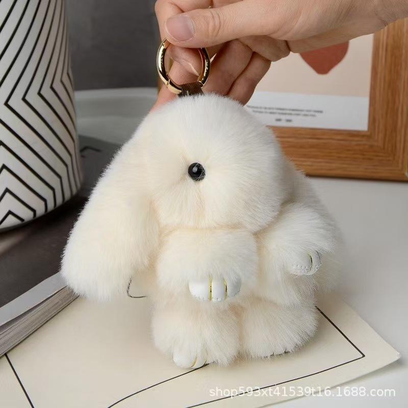 Imitation Otter Rabbit Pendant, Bag Decor, Car Keychain Charm