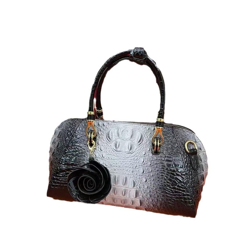 Crocodile Pattern Premium Handbag Women'S Shoulder Messenger Bag Large Capacity Crocodile Pillow Bag