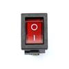 5Pcs 3 Pin Red ON-OFF SPST Snap In Boat Rocker Switch AC 6A/250V 10A/125V E335A6