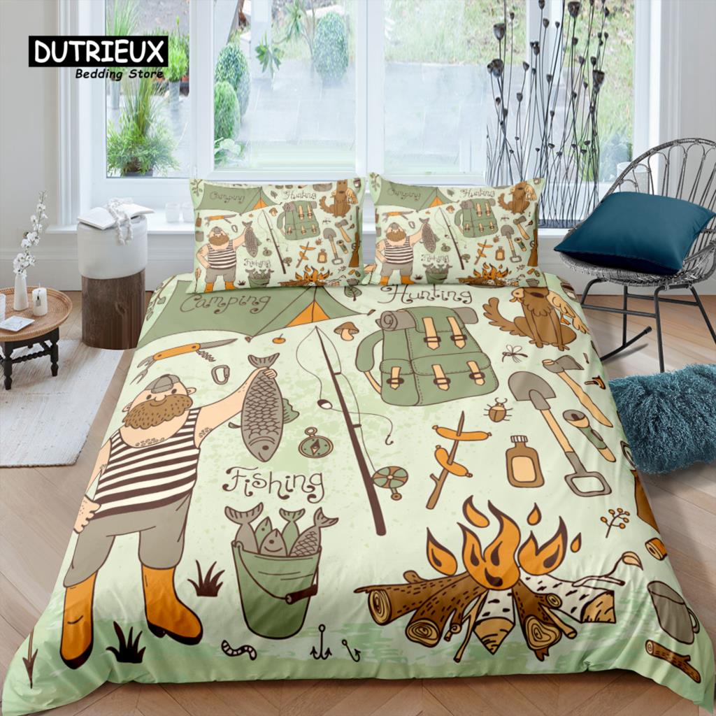 

Home Living Luxury 3D Station Wagon Bedding Set Camping Duvet Cover Pillowcase Kids Bedding Set Queen and King EU/US/AU/UK Size (135x200cm)