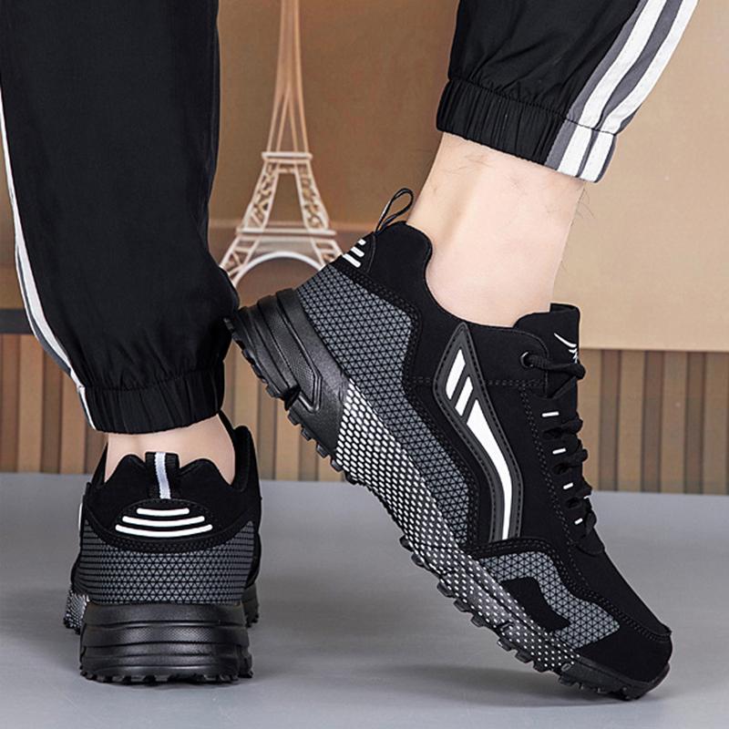Fashion Men's Running Shoes Autumn Breathable Leather Shock Absorption Large Size 39-48 Casual Sports Sneakers Professional Runnin Shoes
