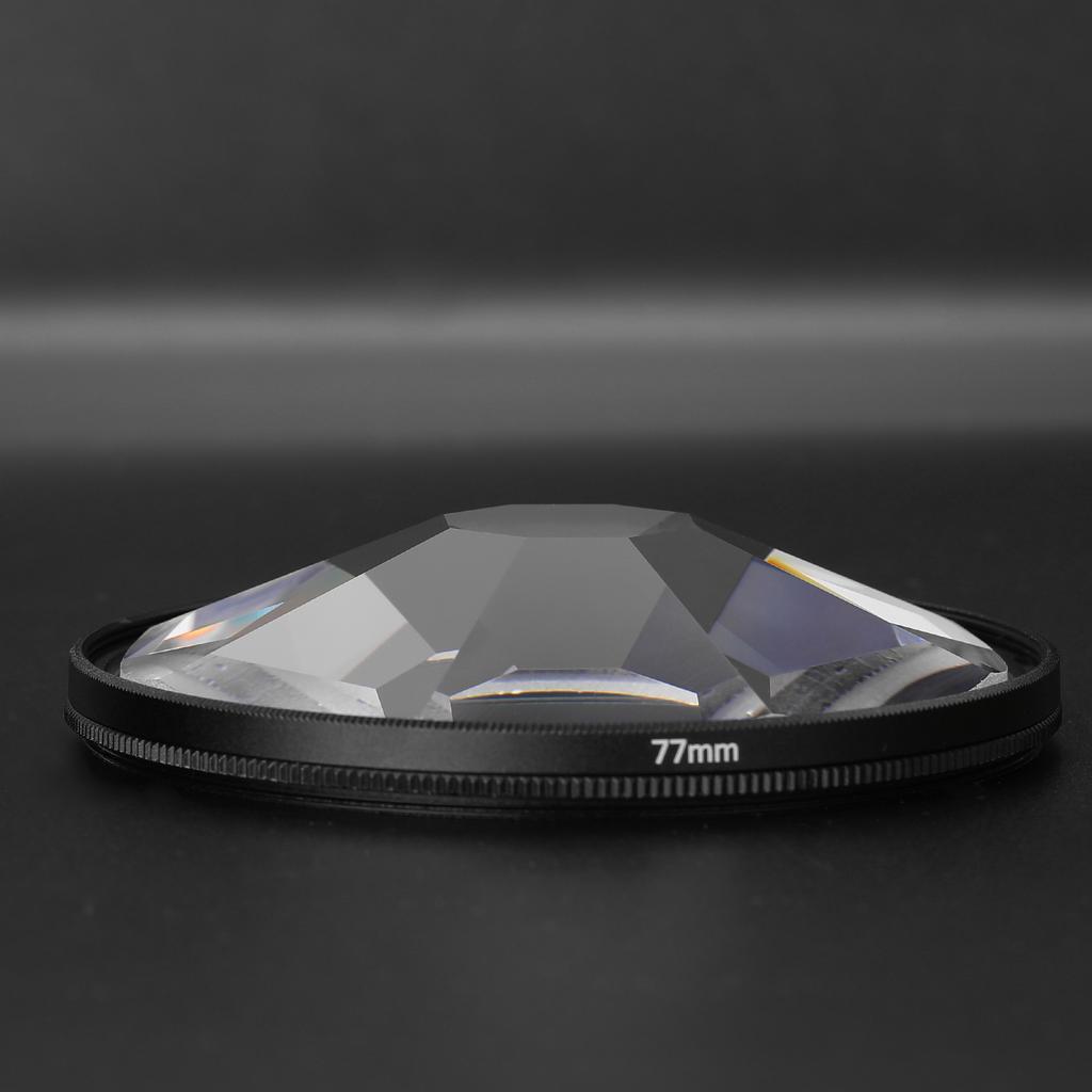 Camera Filter Photography Foreground Blur Film Photography Props 77mm Glass Kaleidoscope Filter Camera Accessories