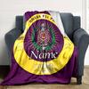 Customiz Name Personality Omega Psi Phi Blanket Soft &Warm Sofa Office Bed Travel Lunch Break Blanket, Gift Suitable All Seasons