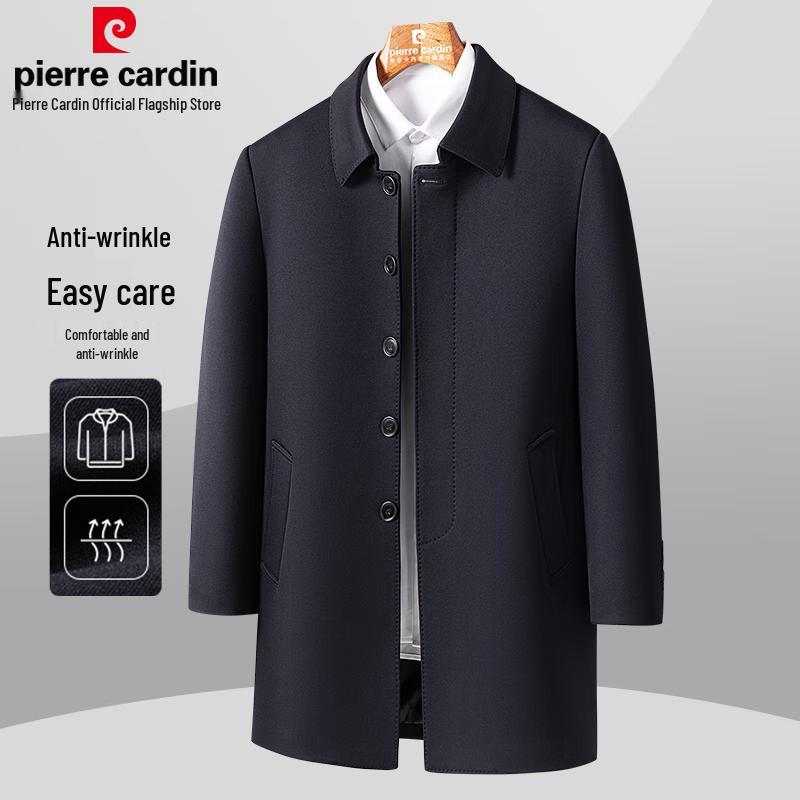 Pierre Cardin Men's Business Mid-length Trench Coat