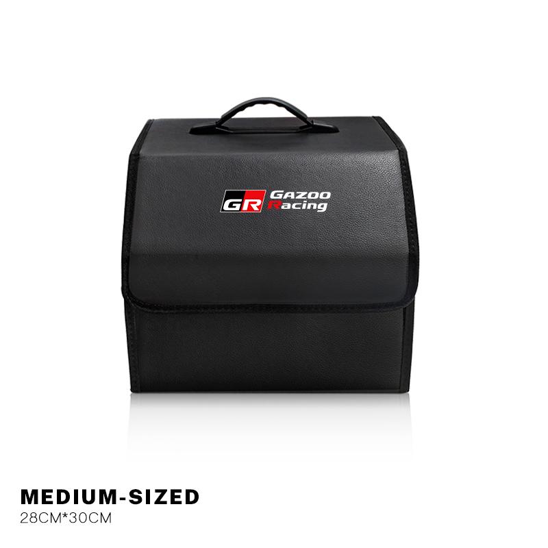 Car Trunk Storage Box Leather Sundries Organizer Bag For S7 86 Mirai Supra Prado Alphard Vellfire Crown Sequoia Prius Yaris JH7