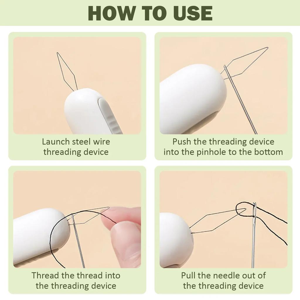 2 IN 1 Needle Threaders Sewing Seam Rippers Stitching Remover and Threader Household Manual Sewing Tools Sewing Accessories