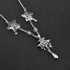 Geometric Crystal Exquisite Star Necklace For Trendy Individuals In 2023 Autumn