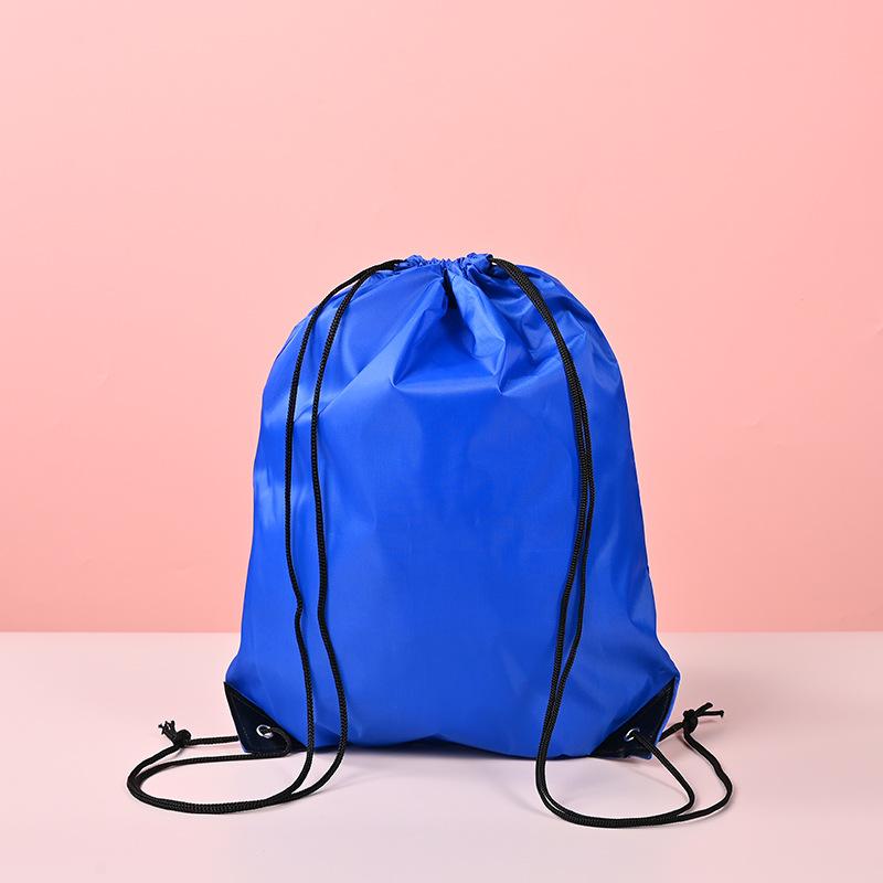 Reusable Drawstring Shopping Bag Backpack Oxford Cloth Bags for Food/Travel/Outdoor Grocery Bags