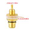 10pcs Gold Plated RCA Jack Terminal Female Socket HIFI Audio Connector (Black)