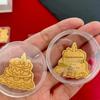 Pure Gold 999 Beckoning Cat Phone Sticker - 2mg Gold Foil with Adhesive Back, Attract Wealth & Luck