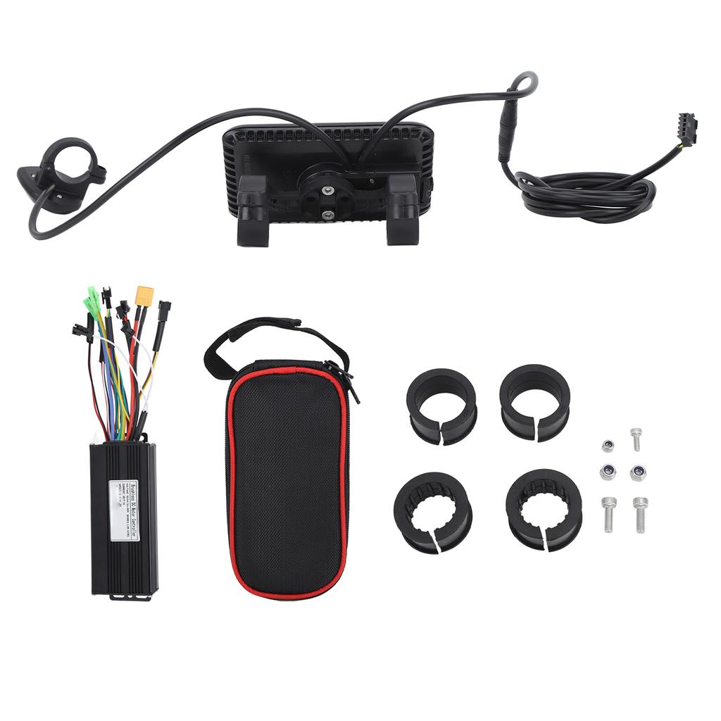 Electric Bike Motor Controller LCD Display Electric Bicycle 30A 3 Mode Controller with UKC1 Panel Controller Bag