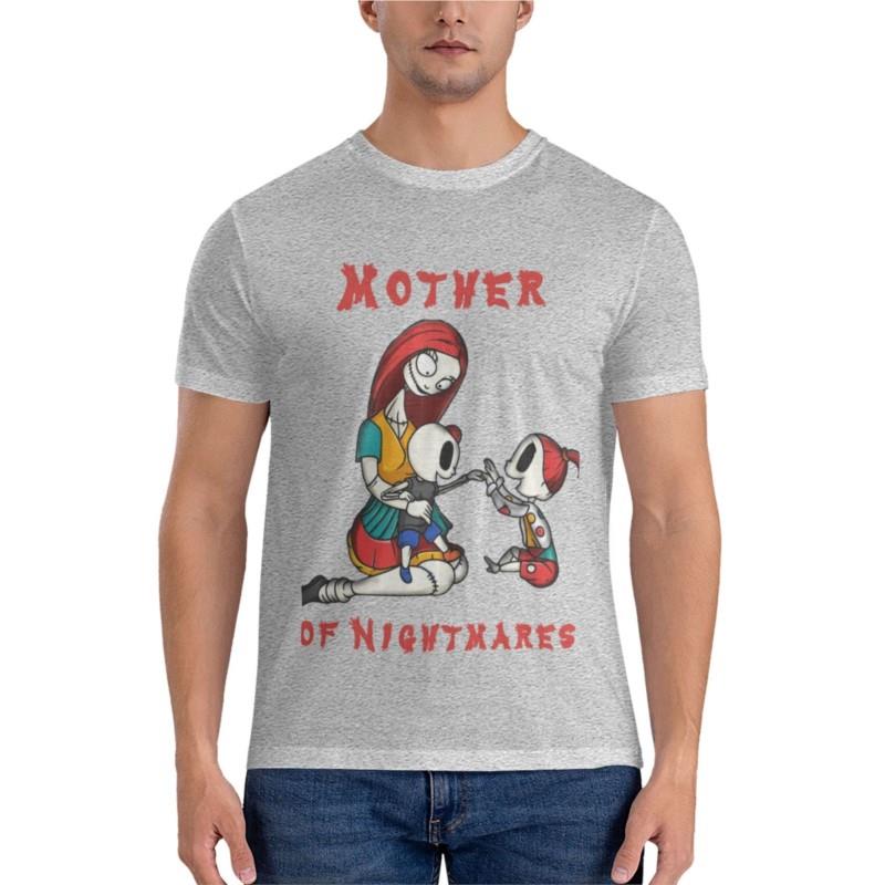 Cotton tshirt men Funny Halloween Mother of Nightmares Fitted TShirt tops tshirts man brand tees S