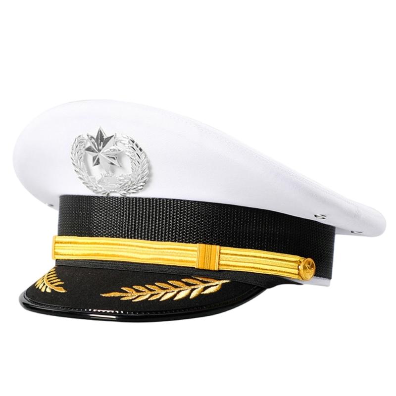 Roleplay Uniform Hat Unisex Adult Security Guard Hat Party Gathering Hat Wide Brimmed Hat