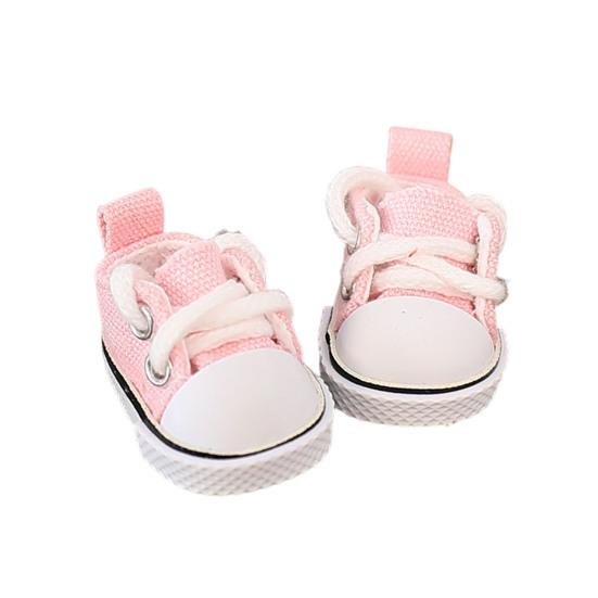 

Кукольная обувь на шнуровке, мини-кроссовки для кукол 17 см, реалистичная кукольная обувь, модная розовый