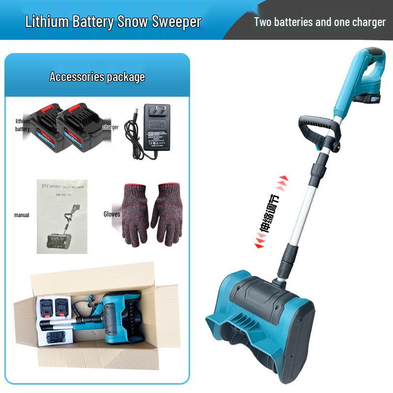 Wireless Electric Snow Sweeper: Portable Lithium Battery Snow Thrower & Multifunctional Shovel