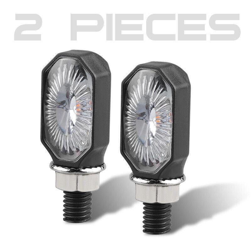 

2 шт. Мини Универсальный Мотоцикл Светодиодные Указатели Поворота Свет Янтарный Мигалка Мотоцикл Супер Яркая Лампа светло-желтый