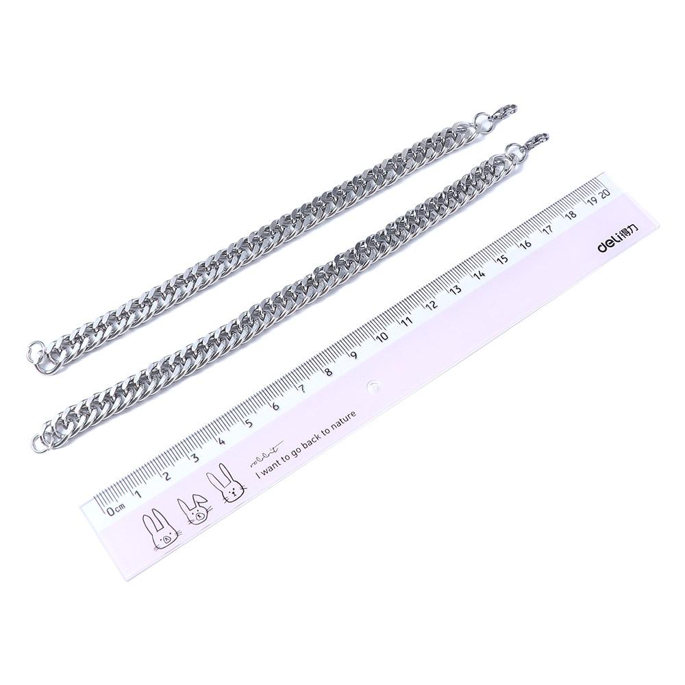 Link Chain Punk Hip Hop Silver Color Accessories Heavy Chain Men's Bracelets Punk Jewelry Bracelets