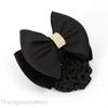 Black Ribbon Nurse Hair Net Flight Attendant Interview Hair Net Hairpin
