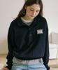 OURHOPE Button-Down Sweatshirt - Navy