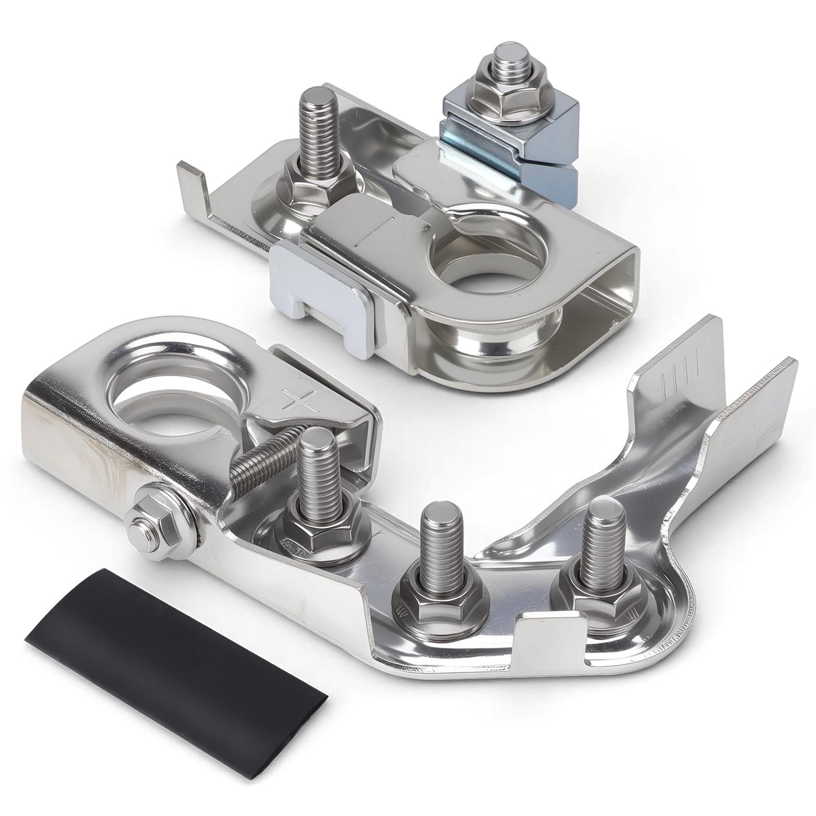 

BT4Z-14450-SD Car Positive & Negative Battery Terminal Clamp F-450 For Chevy Silverado 1500 2500 For Ford Super Duty F-250 F-350