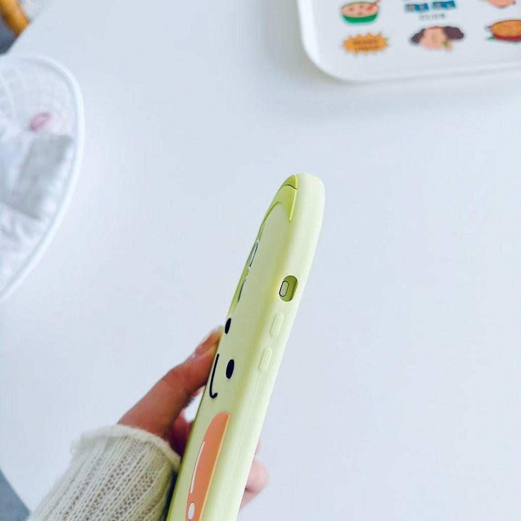 Cartoon Avocado Emoji Anti-Fall Phone Case for iPhone 12-15 PRO/MAX, 13/14 Compatible