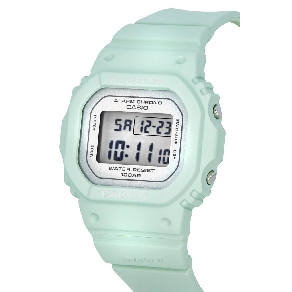 Casio Baby-G Digital Green Resin Strap Quartz BGD-565SC-3 100M Women's Watch