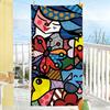 Fashion print R-Romero B-Britto Towel Drying Bath Towel Applicable To Light Swimming Camping Yoga Beach Out