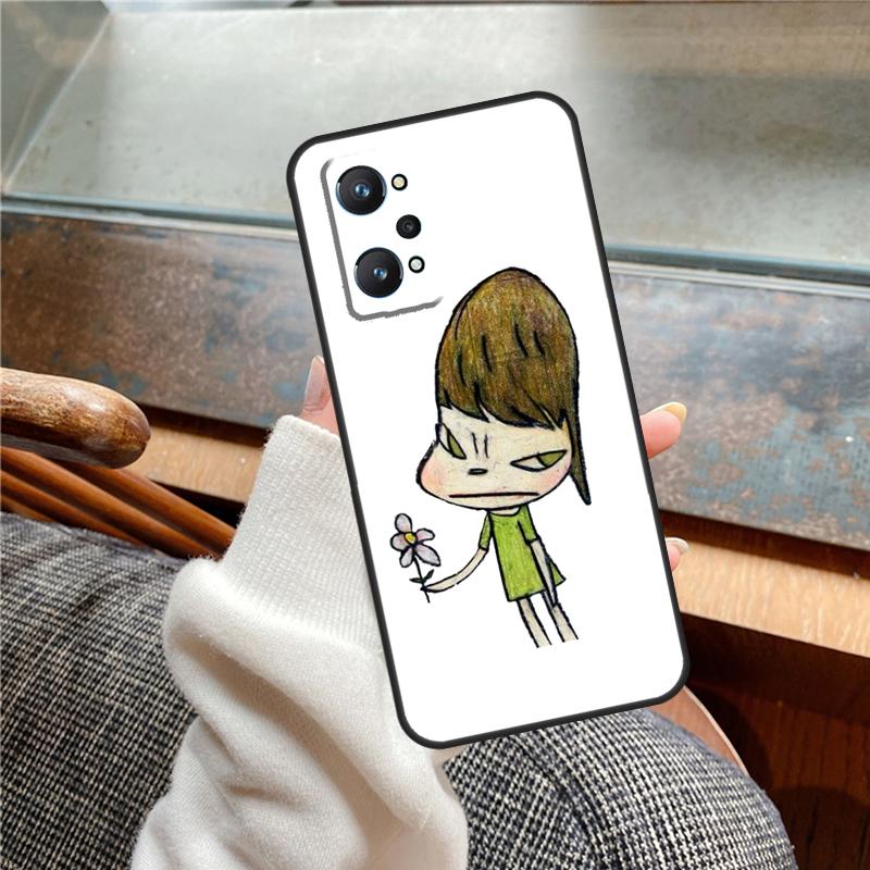 Cartoon Aesthetic Yoshitomo Nara Case For Realme 11 12 13 14 Pro Plus C53 C55 C51 C25 C63 C61 C65 C67 C71 C75 GT6 GT7 15 Pro