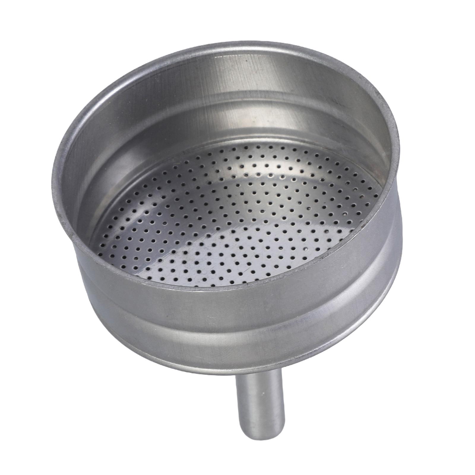 

Удобная воронка для гейзерной кофеварки на 6 чашек, прочная сменная воронка из нержавеющей стали для гейзерной кофеварки, улучшающая вкус кофе