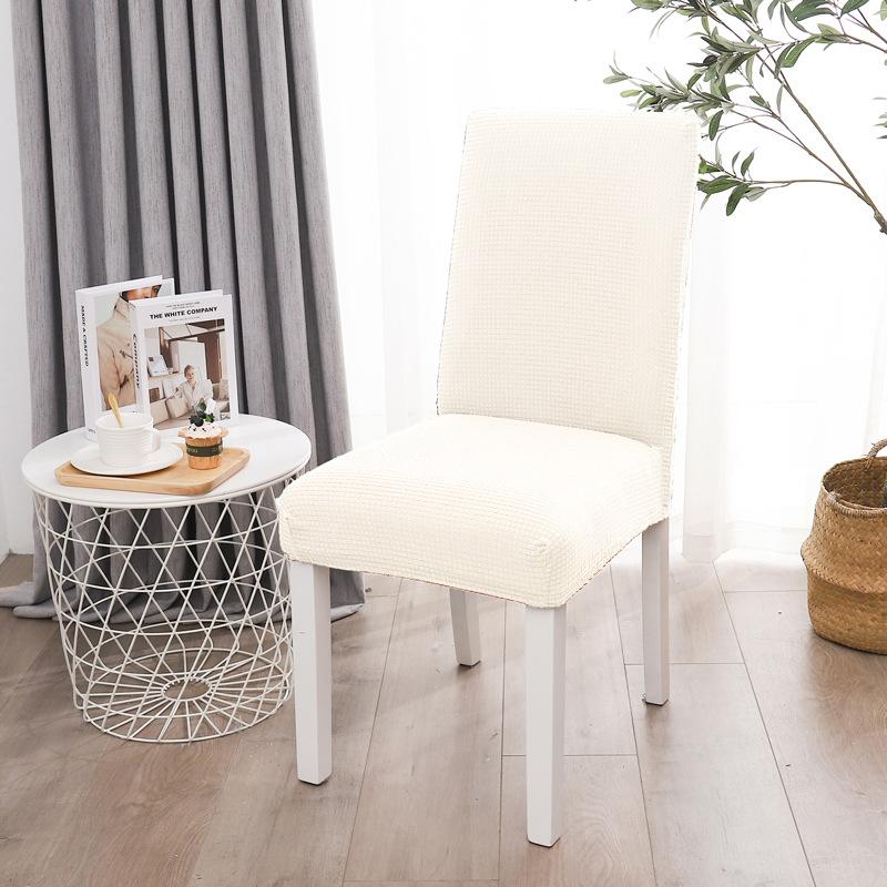 2026 Chair Cover Elastic Fleece Dust Cover Square Four Seasons Universal Household Restaurant Hotel Chair Cover