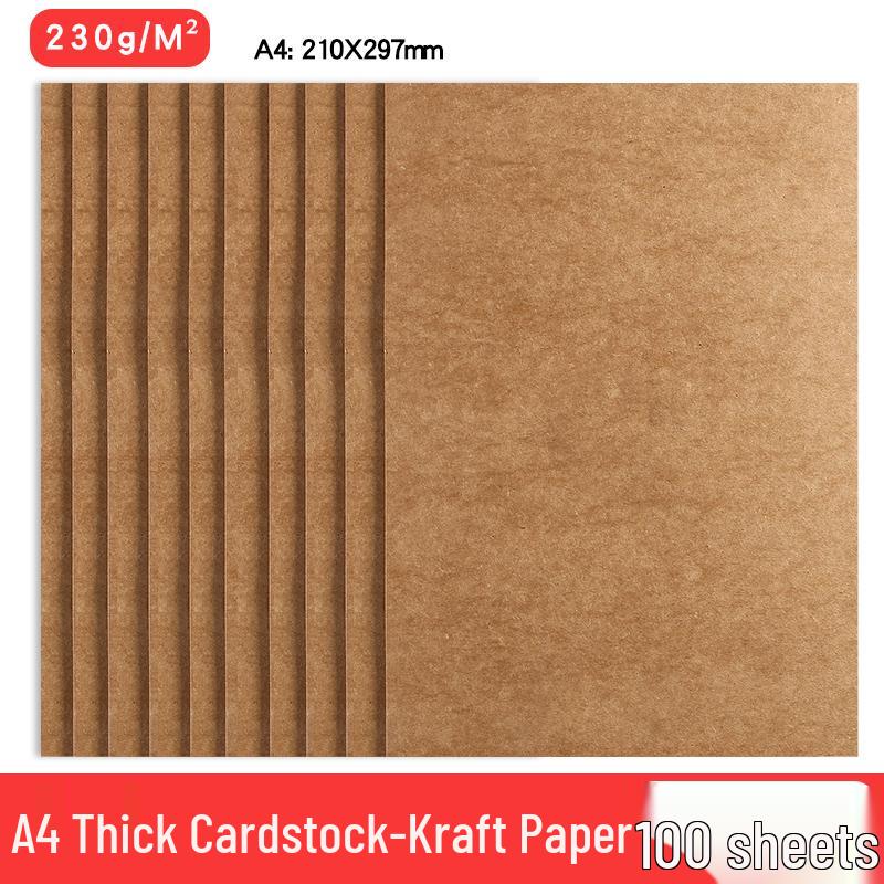 A4 Black & White Thickened Cardstock for Student & Kinder Crafts, 8K/4K/A3 Drawing Paper