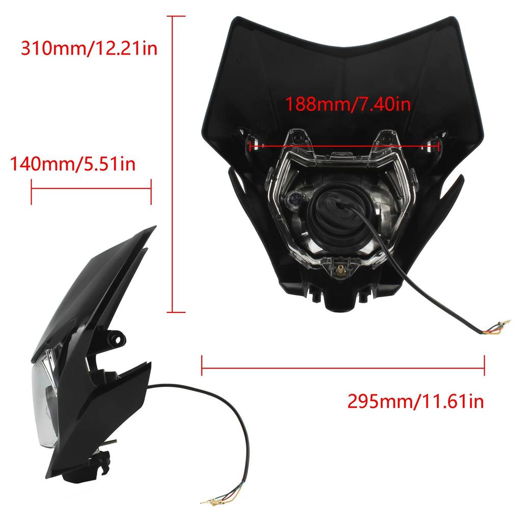 Off-Road LED Headlight for CRF 150L/250/450 - Front Modification Accessory