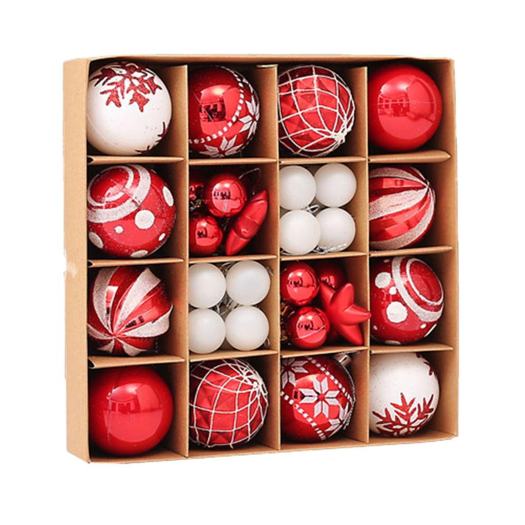 42Pcs Christmas Balls Pendant Xmas Tree Hanging Ornaments Christmas Decoration Ball 2025 Navidad Home Decor 2026 New Year Gift