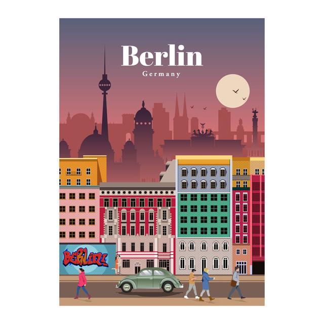 Słynny krajobraz miejski plakat na płótnie wydruk ścienny