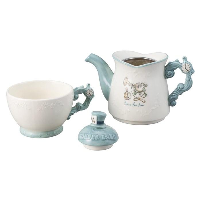 Sanart Disney "Alice In Wonderland" Teapot & Teacup Set SAN3479 Light Blue 20 Cm X 20 Cm X 23.5 Cm