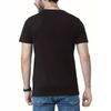 European sizes Men'S Casual Short Sleeve T-Shirt with Bold  Print, Round Neck, Regular Fit, Summer Fashion, Comfortable & Stylish for Casual Attire