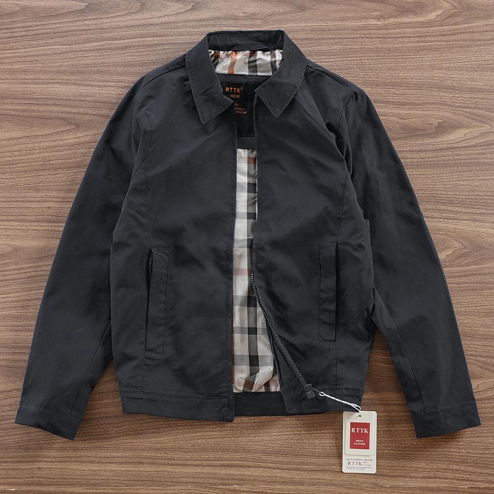 

Spring and Autumn New High-end Business Casual Windproof Men s Jacket 3XL чёрный
