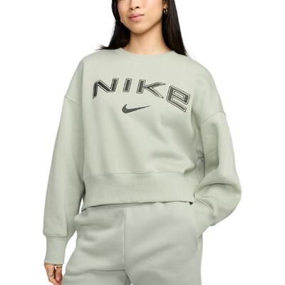 Sportswear Phoenix Fleece American Vintage Crew Neck Comfortable Sports Long Sleeve Sweatshirt Women Sweatshirt Emerald-Horizon FV7675-370