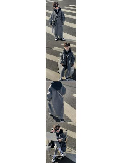 Children's Double-Sided Cashmere Wool Coat for Boys and Girls - New 2025 Winter Jacket for Spring, Autumn, and Winter.