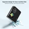 For Huawei Pocket 2 Cross Texture Phone Case Genuine Cow Leather Back Shell