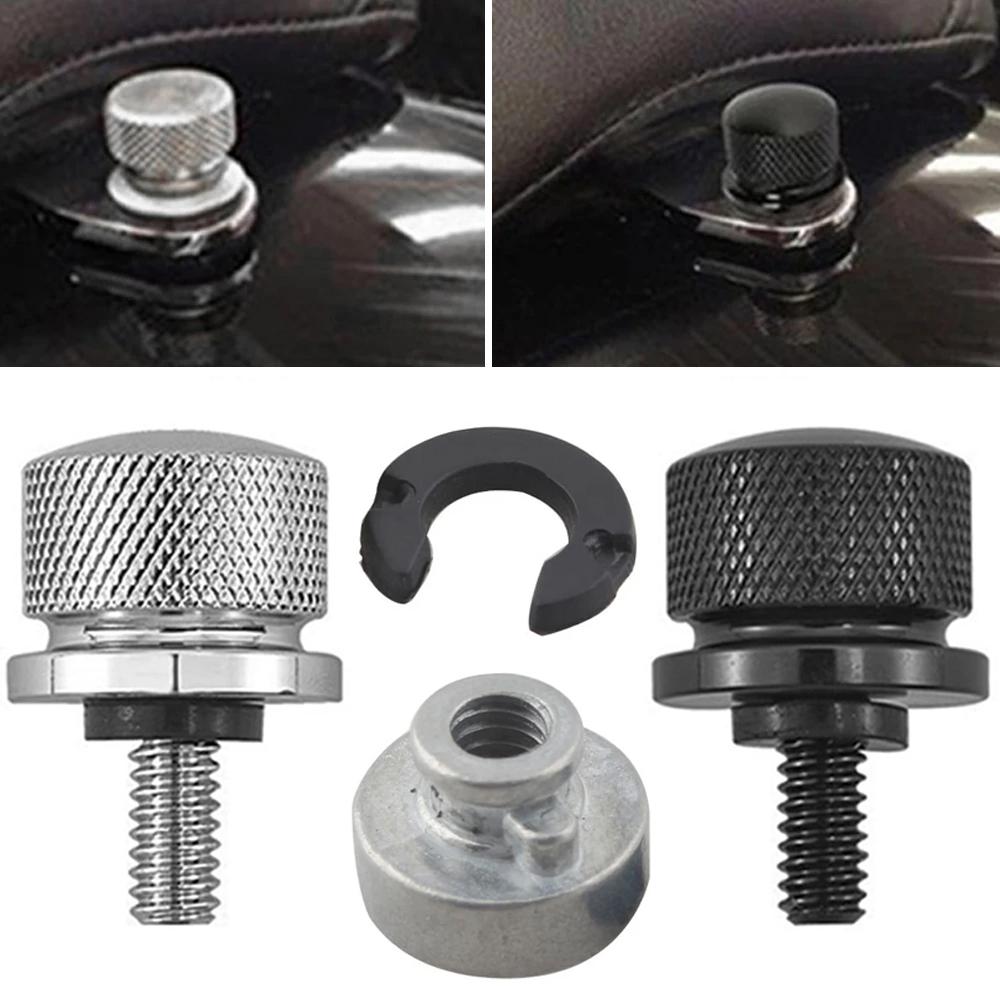 Aluminum Motorcycle Rear Fender Seat Bolt Screw Nut Tab Cover For Harley XL Dyna Softail Touring Models 96-Later Universal Parts